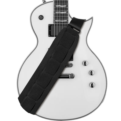 AMUMU SBR Foam Padded Guitar Strap Black - 3.3" Wide -SBR01